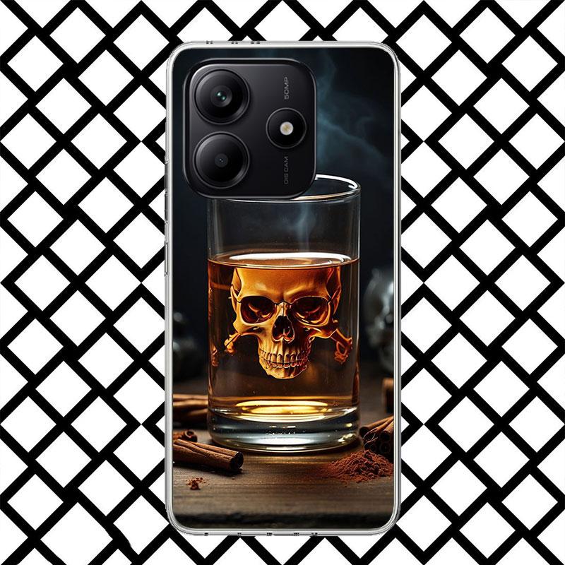 Cigar Whiskey Ice Drink Phone Case for Xiaomi Redmi Note 15 14 14S 13 12 12S 11 Pro Plus 11E 11T 11S 10S 5G Soft Cover Fundas Re