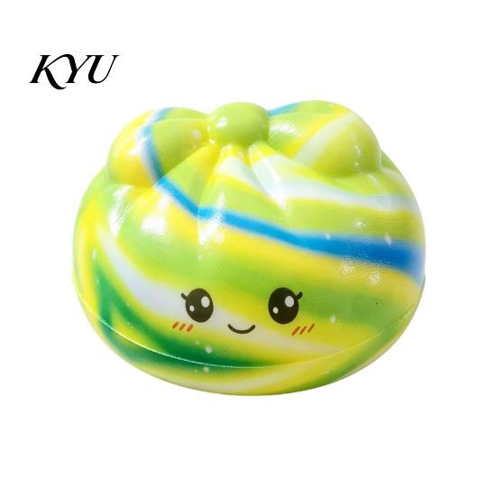 Fun Party Favors for Friends Colorful Bun Squeeze Toy, Soft Sensory Fidget Cute Calming Tools Focus Stress Relief Toy Adults Kids Anxiety TPR Balls