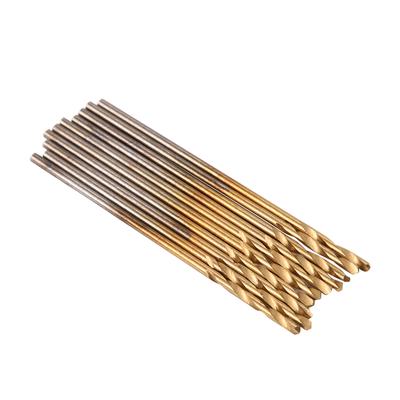 1.0mm HSS Drill Bit with Straight Shank Spiral Drill, Electrical Tool for PCB, Thin Aluminum, Iron Sheet, Plastic Processing, 10Pcs