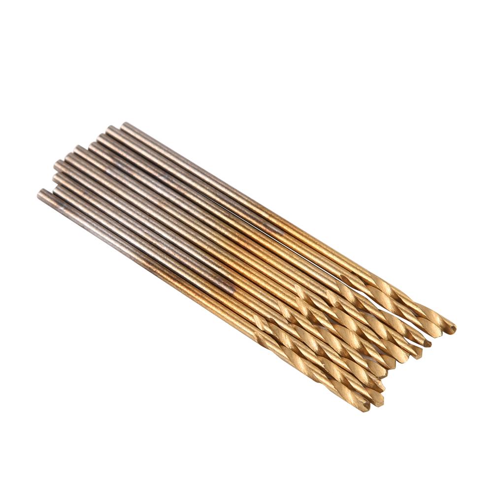 

1.0mm HSS Twist Drilling Bit Straight Shank Electrical Drill Tool 10Pcs
