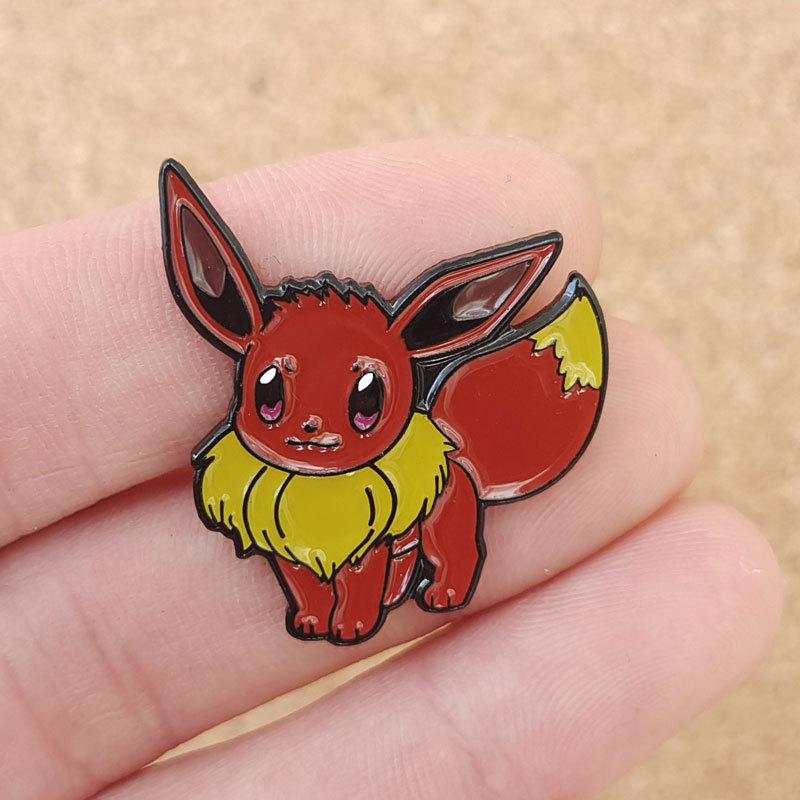 Eevee Anime Brooch For Backpacks Enamel Pin Metal Brooch Pin For Women Badges Pin Brooches Jewelry Accessories