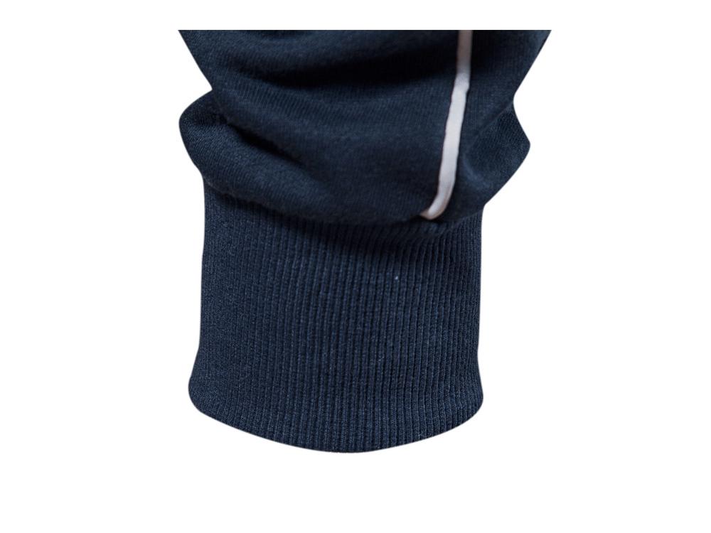2024 Herren Colorblock Kapuzenpullover mit Stehkragen - Herbst/Winter Lässiger Langarm Reißverschluss Strickjacke