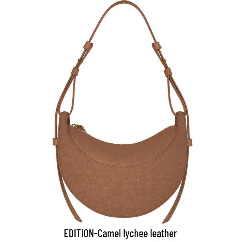 Bolsa de sillín: Diseño Urbano Francés, Cuero Genuino, Bolso de Hombro Único/Bandolera para Mujer