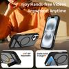 Suitable Black 16 Bracket Phone Case Two-in-one 15pro Max Drop Resistance Magnetic Protective Cover