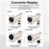1Pcs D-Type 3Pin XLR Connector Metal Pass Through XLR Jack  for Speaker System Installation