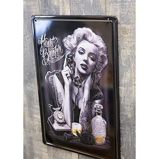 Akizuki Trading Design Accessories HEART BREAK S Antique Metal Plate Z236