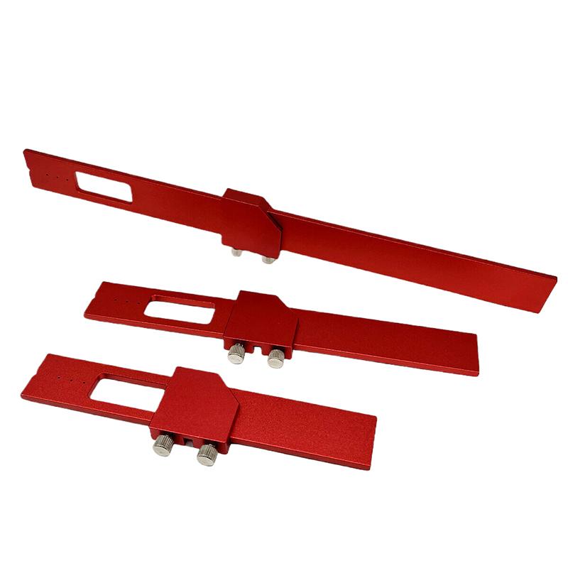 Precision T Type Pocket Ruler Inch Metric Measuring Tool With Slide Stop For Carpentry Marking Multi-function Measuring Aid Tool