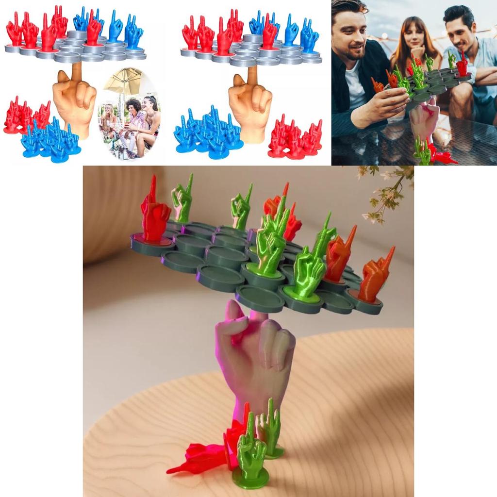 Creative Middle Finger Balancing Gameq Skill Development Game Ideal For Parties