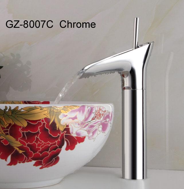 

BAKALA Современный смеситель для умывальника Cann для ванной комнаты, водопад, краны для горячей и холодной воды для раковины или ванной комнаты GZ-8007