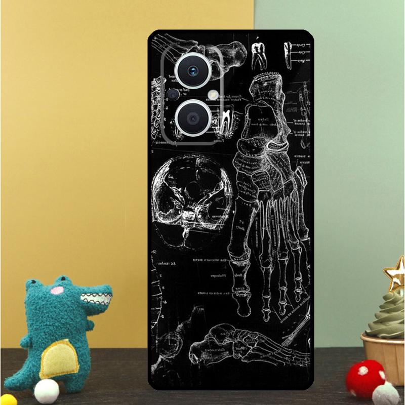 Medical Skeleton Anatomy Case For OPPO Reno 15F 14F 11 12 13 F 14 10 15 Pro 7 8 Lite OPPO Find X5 X6 X8 X9 Pro Cover