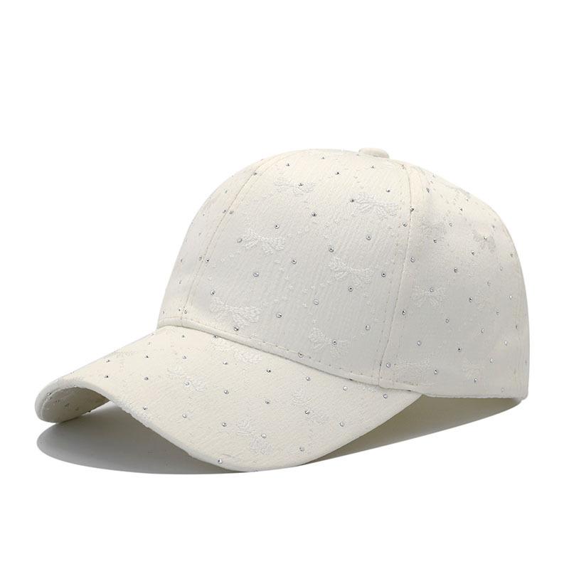 New Fashion Diamond-encrusted Women's Foreign-style Baseball Cap Spring and Autumn Trend Versatile Casual Sunshade Cap