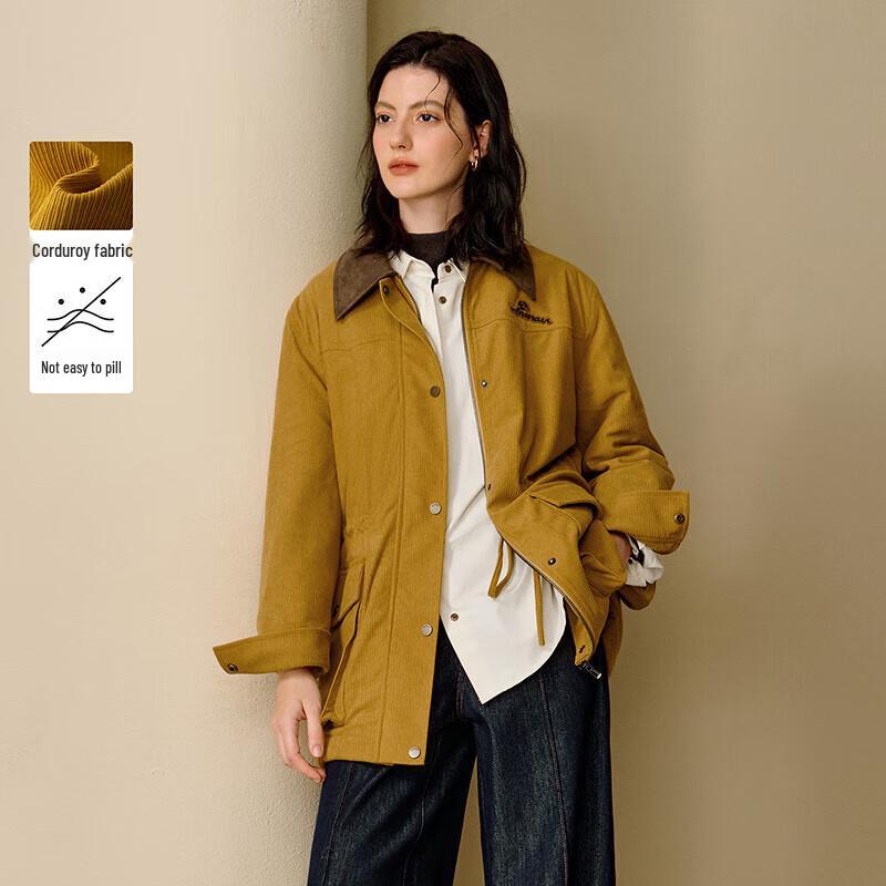 

INMAN Женская ретро вельветовая утепленная куртка M