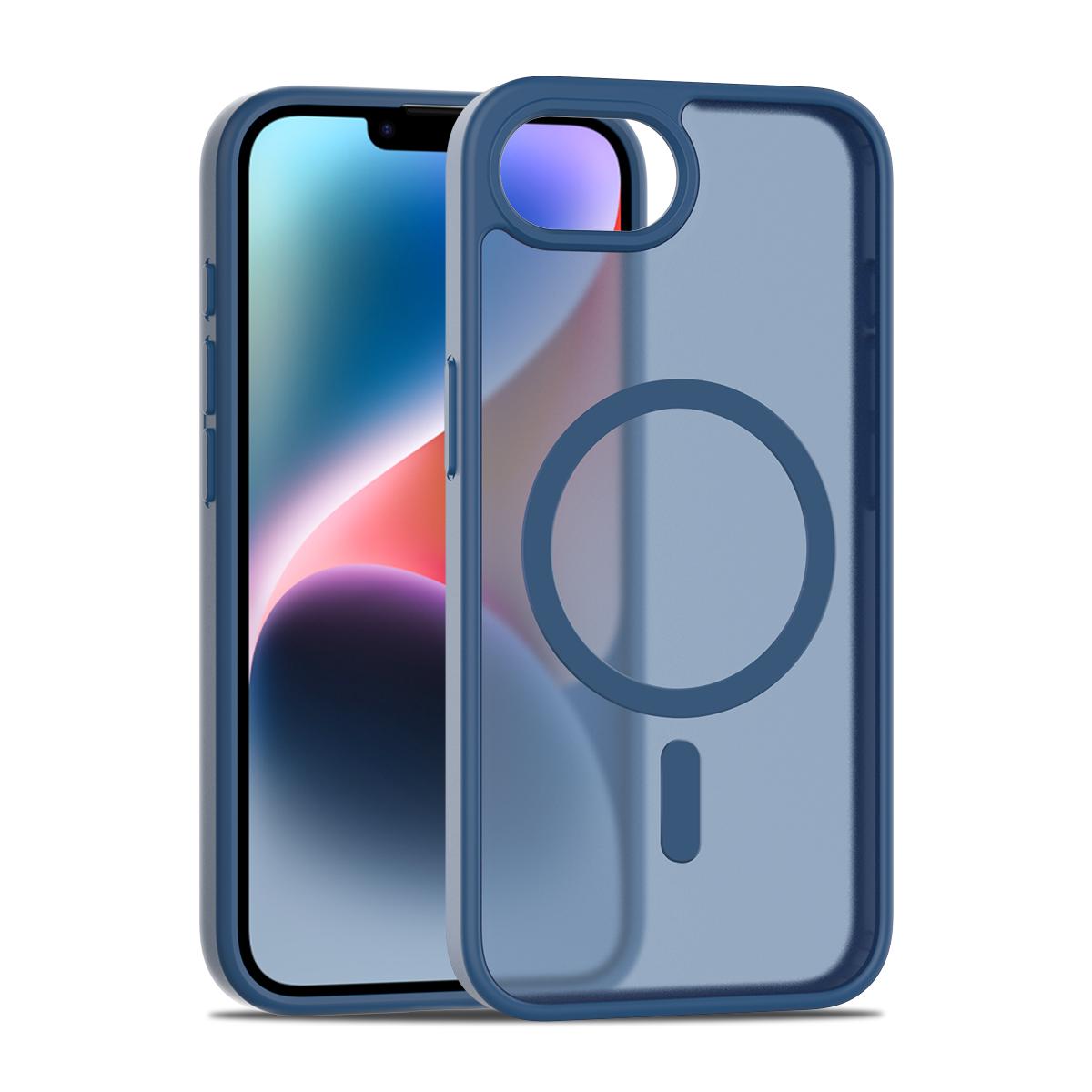 

Matte Silky Touch Case for Magsafe Iphone Air 17E 16E 16 Pro Max 15 Plus 14 13 12 Pro Mag Safe Frosted Translucent Anti- Fingerprints Back Phone Cover iphone 17 pro max синій