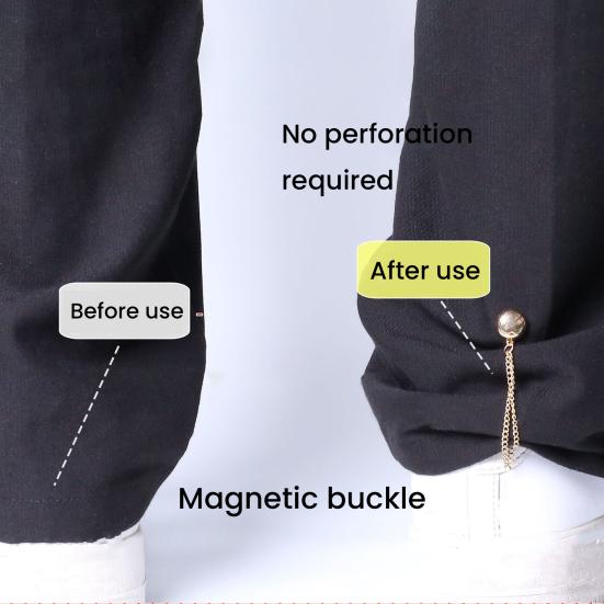 4/8/12 Stück Magnetische Kleidungsbefestigungsclips Hosenbein-Knopf Verstellbare Hosenbein-Clips Nadel Schnelle Hemdverschlüsse