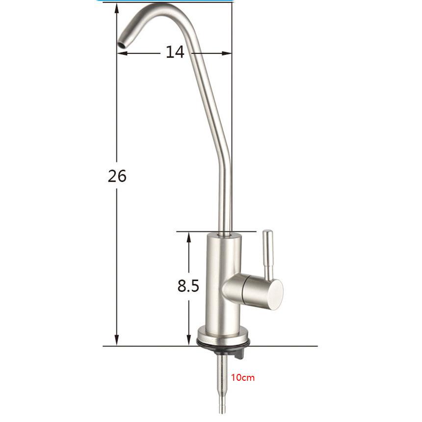 Stainless Steel RO Water Faucet Reverse Osmosis Water Filtration System Water Filter Faucet Kitchen Drinking Water Faucet