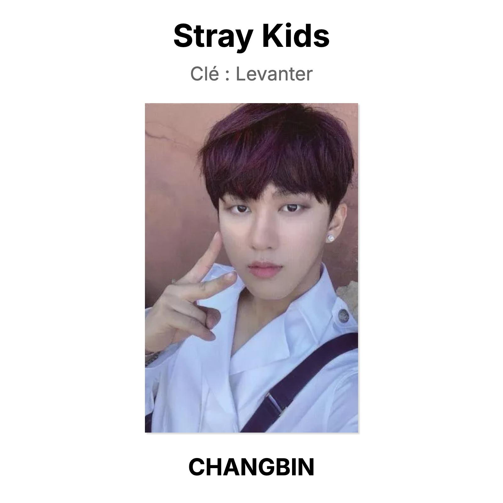 Stray Kids Кле : Официальная фотокарточка LEVANTER CHANGBIN 02