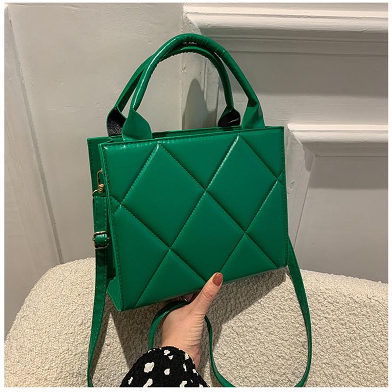 Unique Small Square Shoulder Bag for Women  Crossbody Bag with Zipper  PU Soft Face Shopping Bag  Fashion Trend