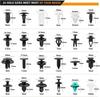 New 845pc-100Pc Car Fastener Clip Kit Fender Rivet Clip Auto Body Push Retainer Pin Rivet Bumper Door Trim Panel Retainer Repair