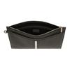 Bally Palladium Hardware Logo Print Zipper Clutch Men Clutch Black 6304957