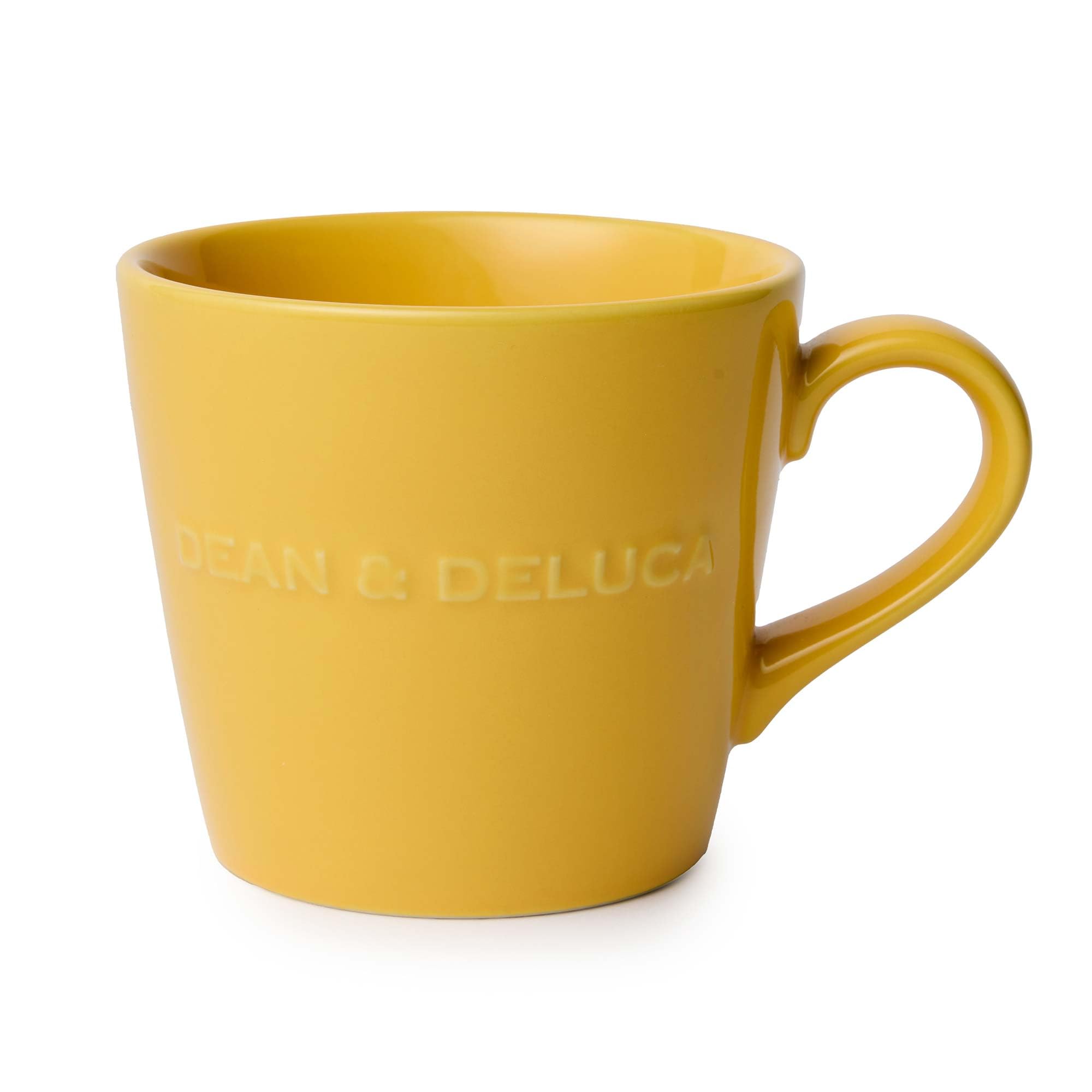 

DEAN DELUCA Утренняя кружка Карамельно-желтая Чашка Безопасна для микроволновой печи Посудомоечная машина Столовая посуда Кофе Чай 9.5x13x8.5см