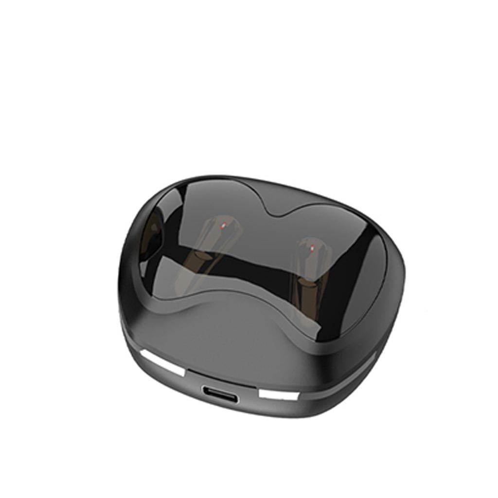 True Wireless 5.4 Earbuds, Half In-Ear Music Headphones, IPX4 Sweatproof Earphone, 150mAh Charging Case, Magnetic Charging, Dual Ear Call, To