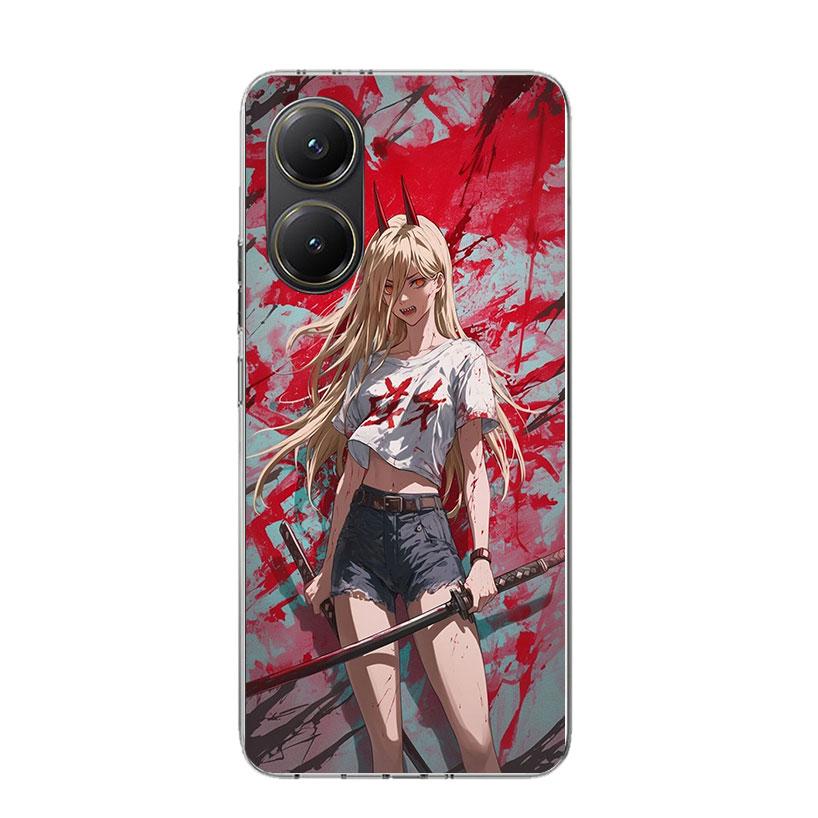 C-Chainsaw Mans Power Phone Case For Xiaomi Poco F7 Ultra X7 X6 Pro X5 Redmi 15 15C 13 13C 12 12C 10 10A 10C 9 9A 9C 9T Shell Po