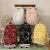 Trendy high-value schoolbag girls, primary school students, junior high and high school students, niche design, simple and versatile backpack women