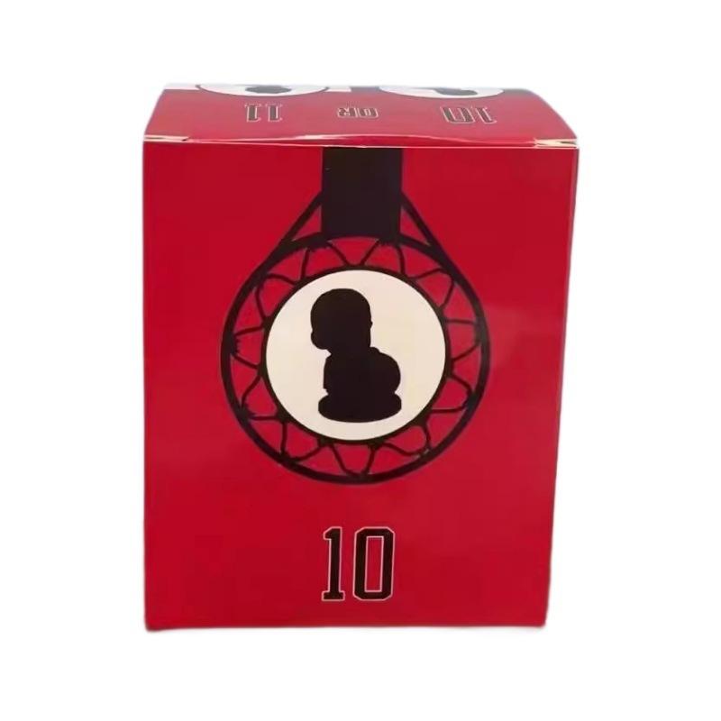 SLAM DUNK Q version, relying on the ball, Liuchuan maple, holding the ball, Sakuragi flower road, doll, ornament, boxed figure.