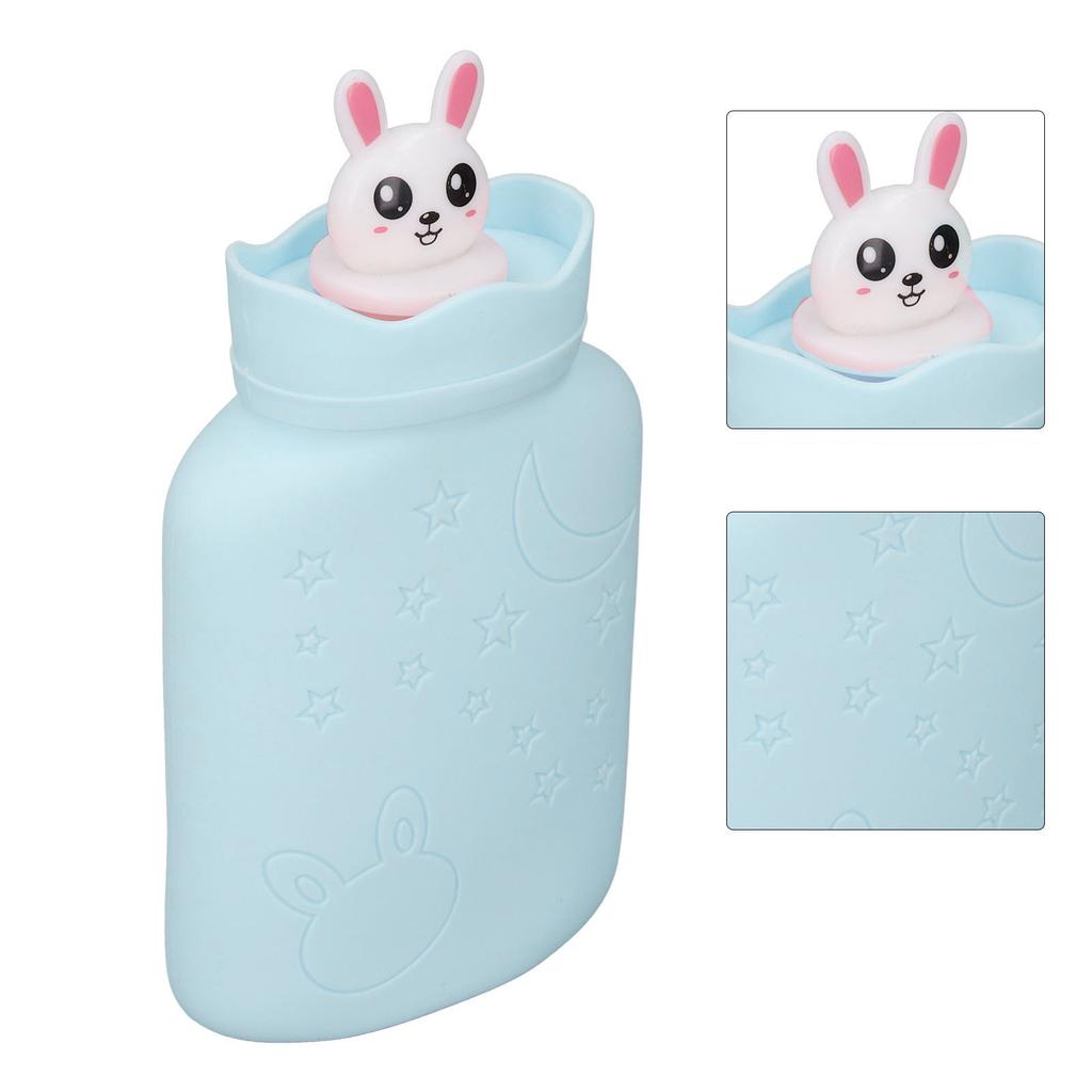 Hot Water Bag Silicone Safe Cute Design Microwave Hting Portable Hot Water Bottle