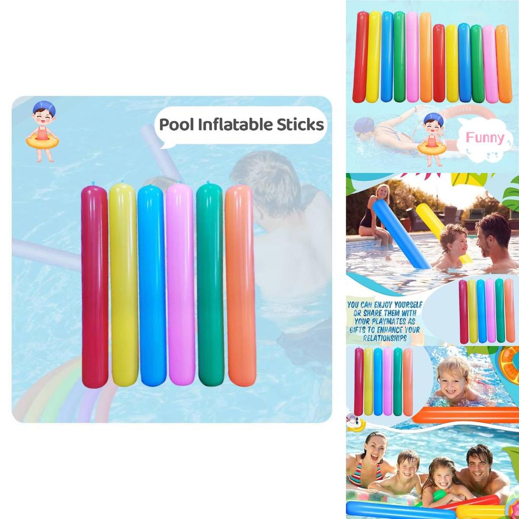 Children's Inflatable Toy Colorful Air Stick For Parent-child Swimming Interaction Pvc Material