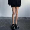 Sheer Retro Black Silk Sensory Socks, Two-Way Vertical Stockings, Slimming European Style Pantyhose
