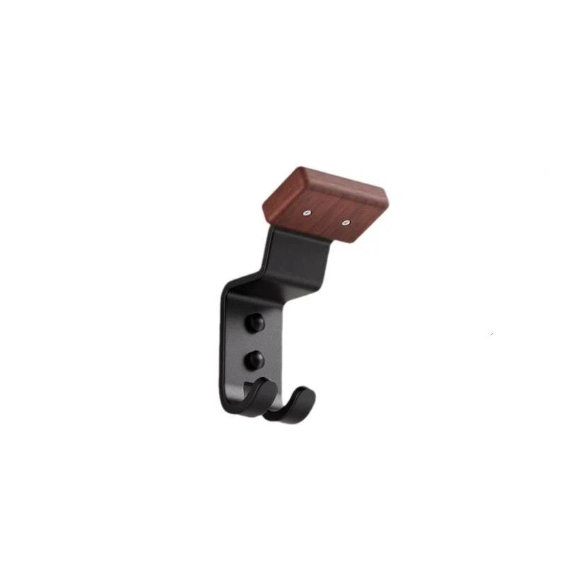 1 Pcs Helmet Rack Wall Mount Wooden & Carbon Steel Rust-Free 6.1/10.04 Inch For Motorcycle Garage