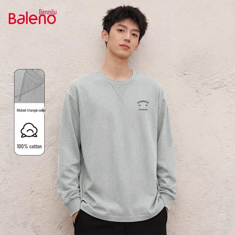 Baleno Men's Pure Cotton Long Sleeve T-Shirt