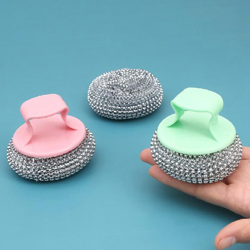 Kitchen Cleaning Ball  Not  Disassembled And  Pot Brush