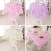 Lace Dustproof Tablecloth Tablecloths Party Decoration Nightstand Covers Rococo Floral Embroidery Table Decoration 70/100cm