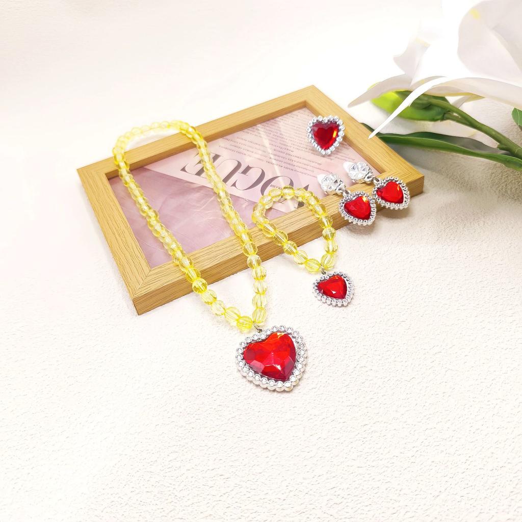 5 Pcs Children's Necklace Bracelet Set Necklace Girl Baby Accessories Children's Necklace Children's Accessories