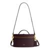 Trail 22 Logo Cowhide Shoulder Bag Small Women's Red Currant