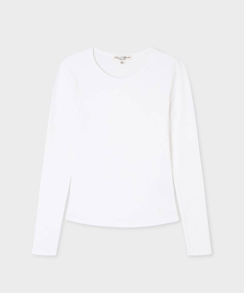 WHO.A.U Ribbed Long Sleeve T-Shirt(F) / Whlag3811F