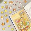4PCS Corn Egg Tart House Landscaping Sticker Nostalgia Fashion Stationery Living Room Home DIY Decompression Puzzle Stickers