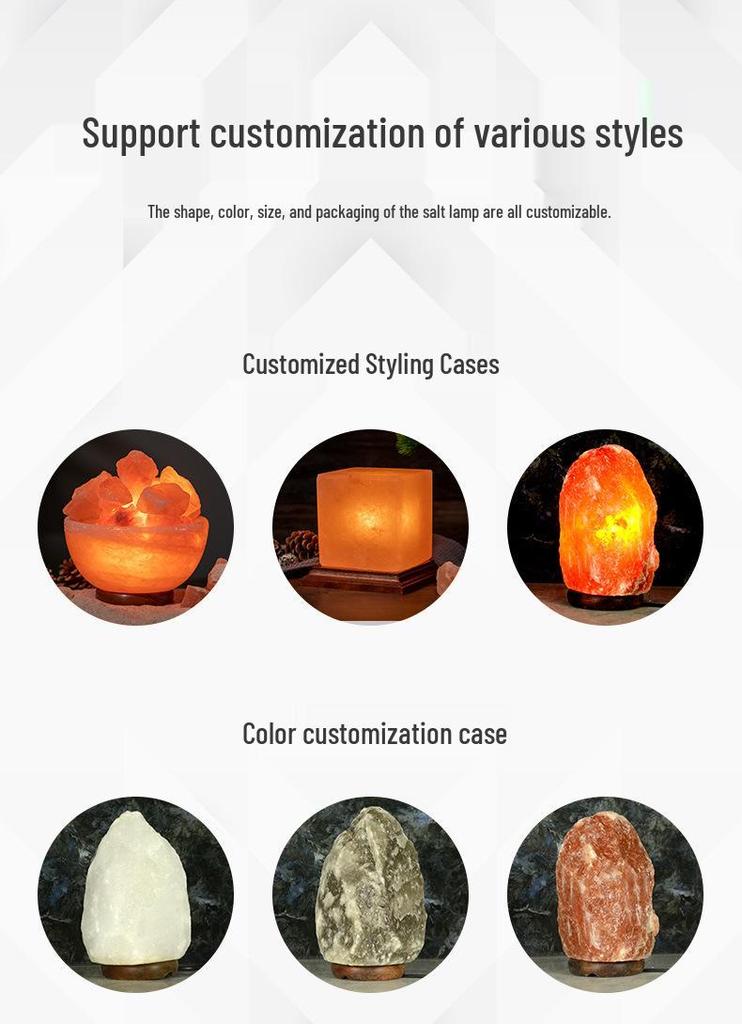 Office Desk Wealth-Attracting Himalayan Salt Lamp - Flawed Item Gift