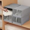 Shoe Storage Box No Installation Large Flip Style Storage Shoe Cabinet Dust-Proof Foldable Fabric Shoe Box YLE367