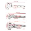 Drawer Hinge Thickened Stainless Hinge for Marine Yacht Latch Hinge Rustproof