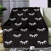 Eyelash Blanket Flannel Digital Print Blanket Warm Lunch Break Blanket Gift Blanket