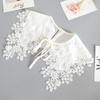 Fashion Embroidery Hollow Cotton Finished Lace Fake Collar Shawl Shopping Travel Camping Party Personalized Decoration Cloak