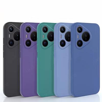 For Huawei Pura 70 Case Cover For Huawei Pura 70 Capas Liquid Silicone Original Shockproof TPU Soft Case Huawei Pura 70 Fundas