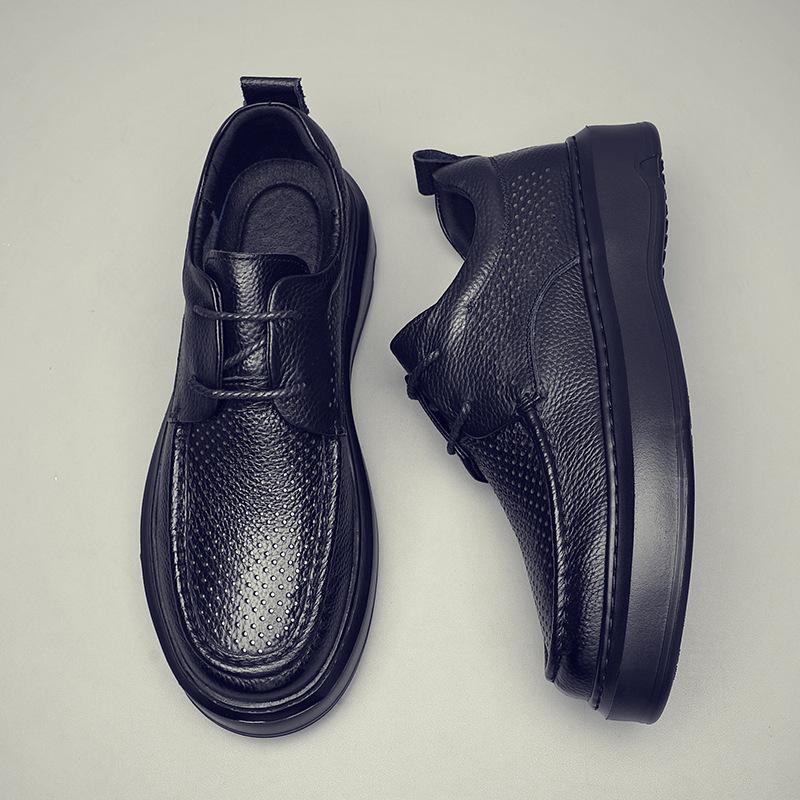 2025 new men's first-layer cowhide loafers are soft and breathable, one-pedal, versatile, fashionable and comfortable, and do not grind feet