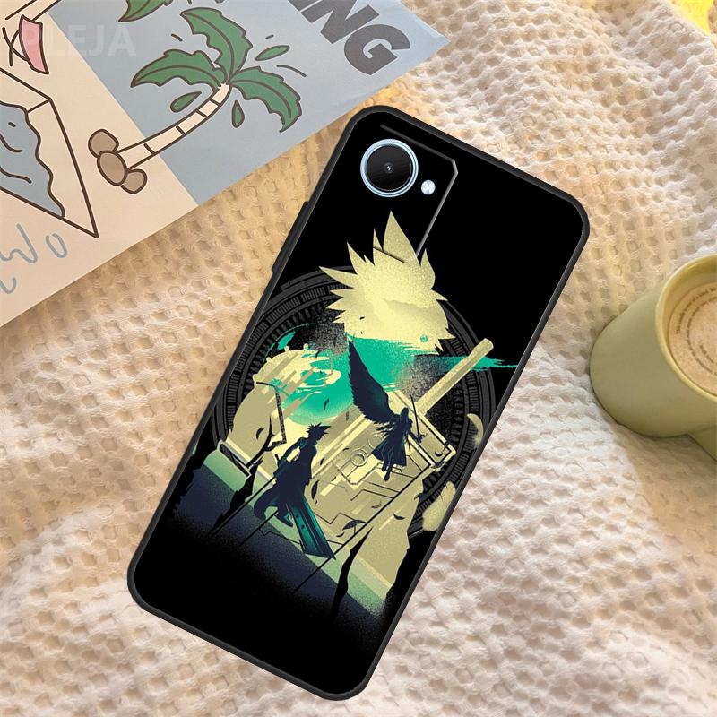 FINAL FANTASY Cloud Strife Case For Realme C55 C71 C67 C51 C75 C63 C61 C65 C53 C35 11 12 13 14 Pro Plus GT6 GT7 15 Pro