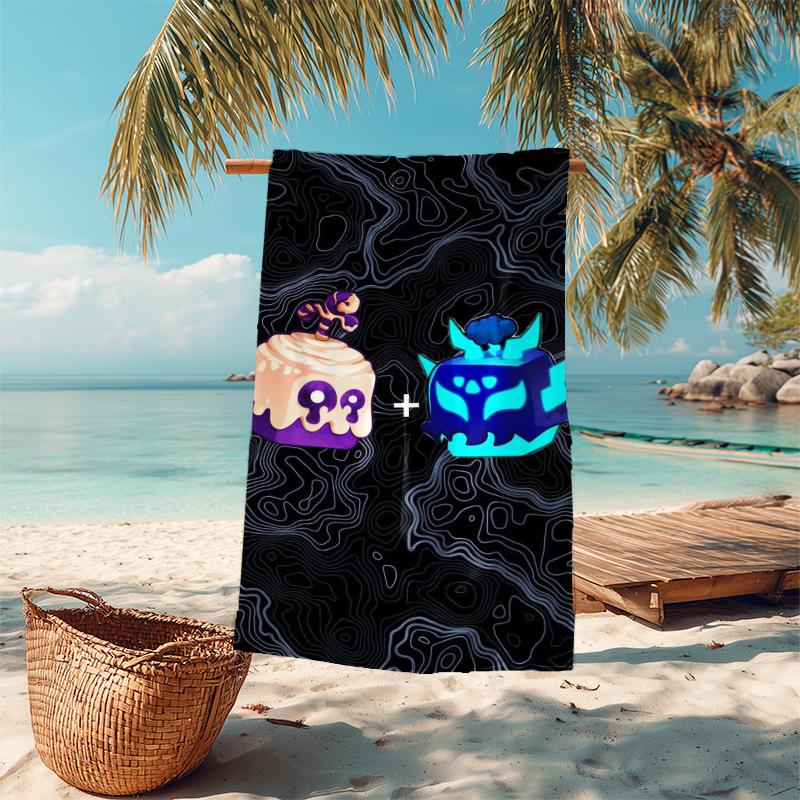 1Pc Cubes Expressions Colors Beach Towel Microfiber Beach Towel Thin Absorbent For Beach Swimming Yoga Bath Sports 091712