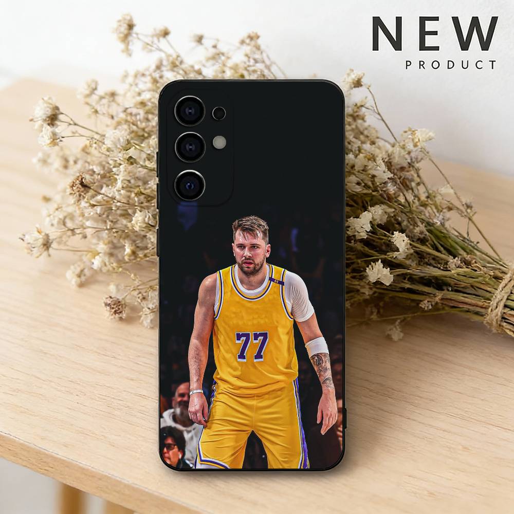 

Basketball L-Luka Doncic 77 Phone Case For Samsung S26,25,24,23,22,21,20,30,Ultra,Plus,Fe,Lite Black Shell Samsung S21fe