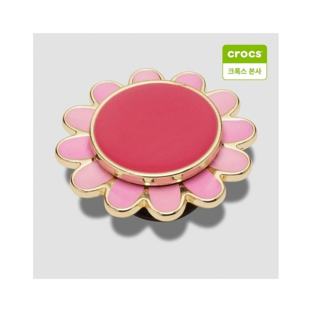 

Crocs Pink Spinner Flower Gibbits Charm 10013821 onefree